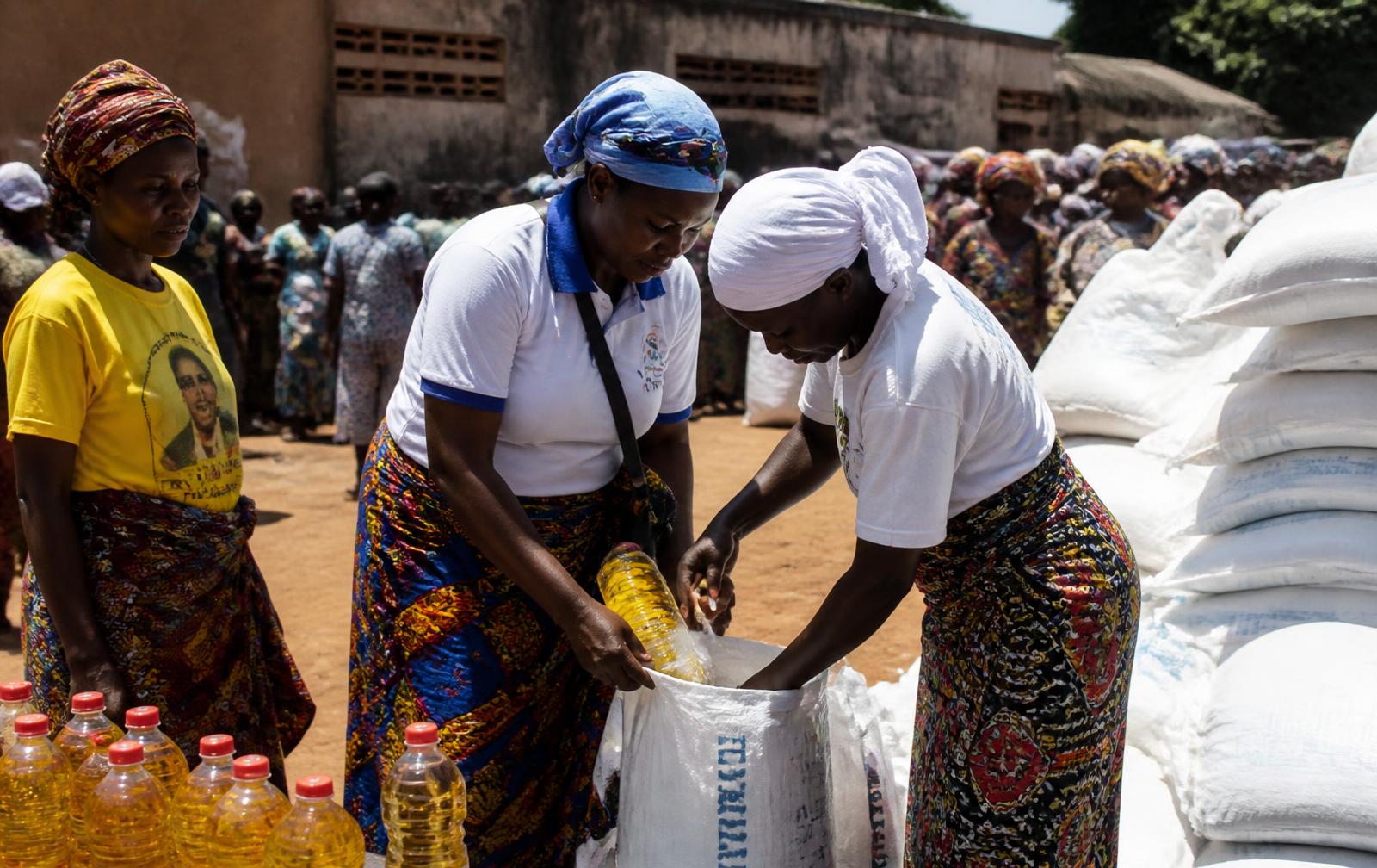 Familles recevant des paniers alimentaires